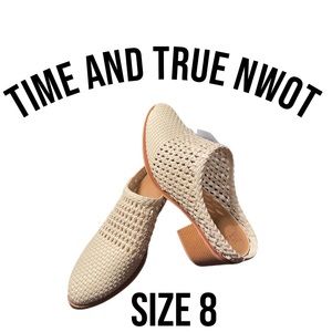 Time and True woven healed mules |size 8|